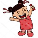 Best 15  Stock Illustration Happy Little Girl Holding Ang Pictures