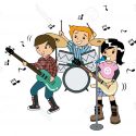 Best HD  Children In Band Stock Vector Singer Cartoon Pictures