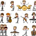 Best  Set Of Music Vector Icons Stock Band Cartoon Image
