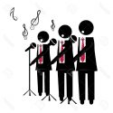 HD  Black Silhouettes Of Choir Silhouette Drawing