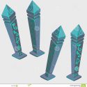 HD Magical Artifacts Runes Cartoon Image Vector  Design