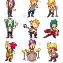 Top 10 Stock Vector Cartoon Heavy Metal Rock Music Band  Cdr