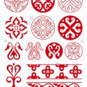 Top Stock Vector Ancient Russian Ornament Set Of Patterns  Image